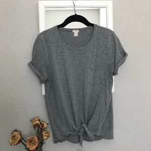 J. Crew Tie Waist Tee
